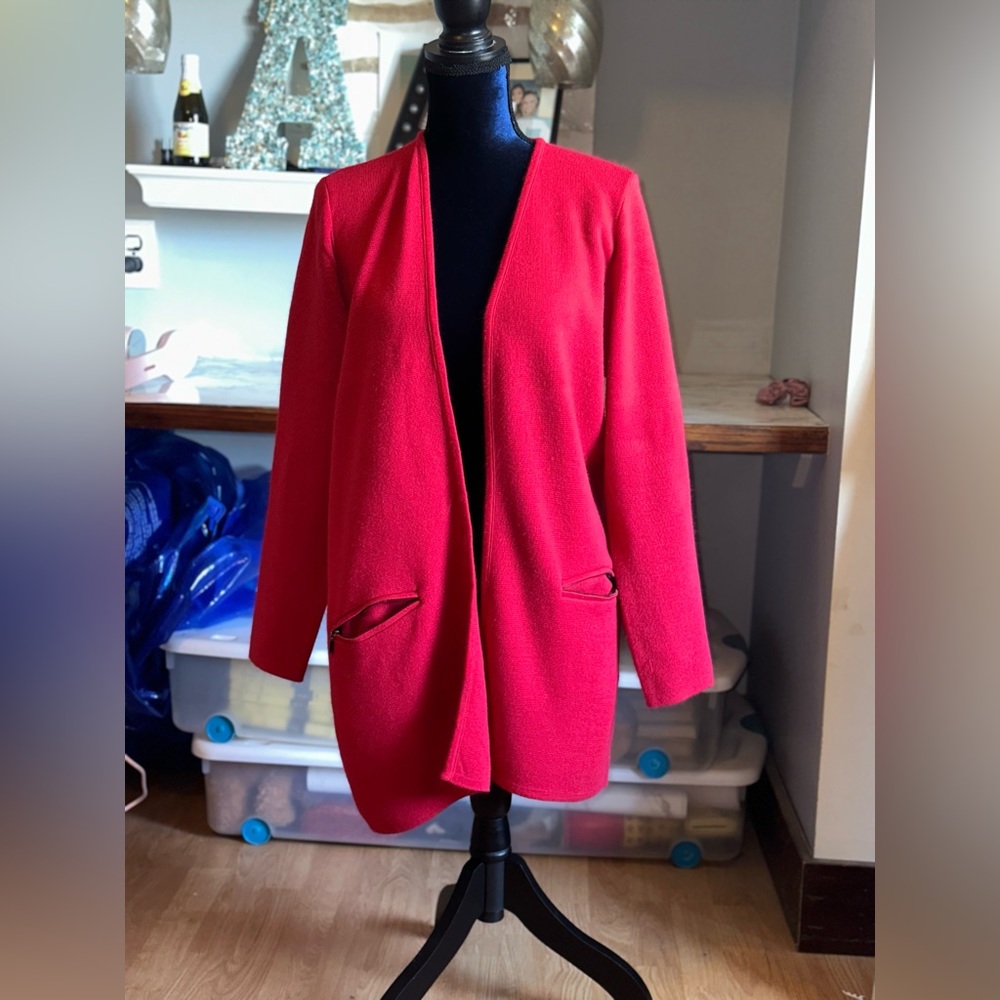 Chicos red cardigan